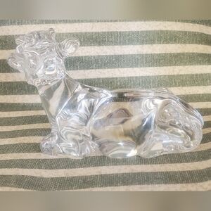 Princess House Crystal Cow Figurine